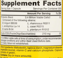 Close-up of probiotic capsules