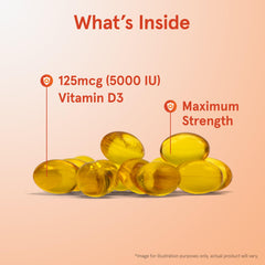 Nutrition facts panel for Jarrow Vitamin D3
