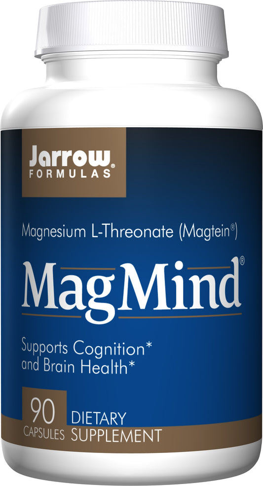 Jarrow Formulas MagMind Magnesium L-Threonate 90 capsules per bottle, 3-pack