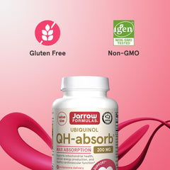 Front label with ingredients of Jarrow QH-Absorb