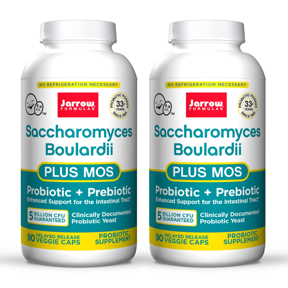 Jarrow Formulas Saccharomyces Boulardii + MOS bottle with label