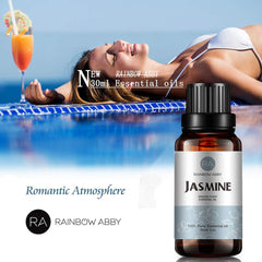 Jasmine essential oil used in diffuser for aroma