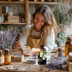 DIY candle and soap projects with Jasmine Essential Oil