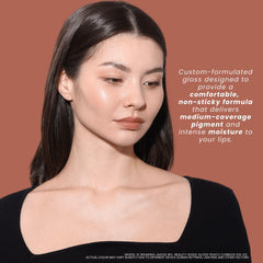 Jason Wu Good Gloss GG03 Peach Cobbler close-up texture emphasizes smooth finish.