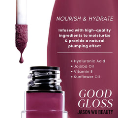 Jason Wu Good Gloss Raspberry Sorbet applicator applies precisely.