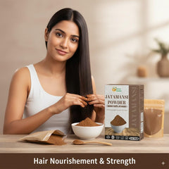 Powdered Jatamansi root texture