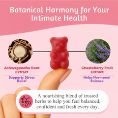 Visual emphasizing odor control through vaginal probiotic balance