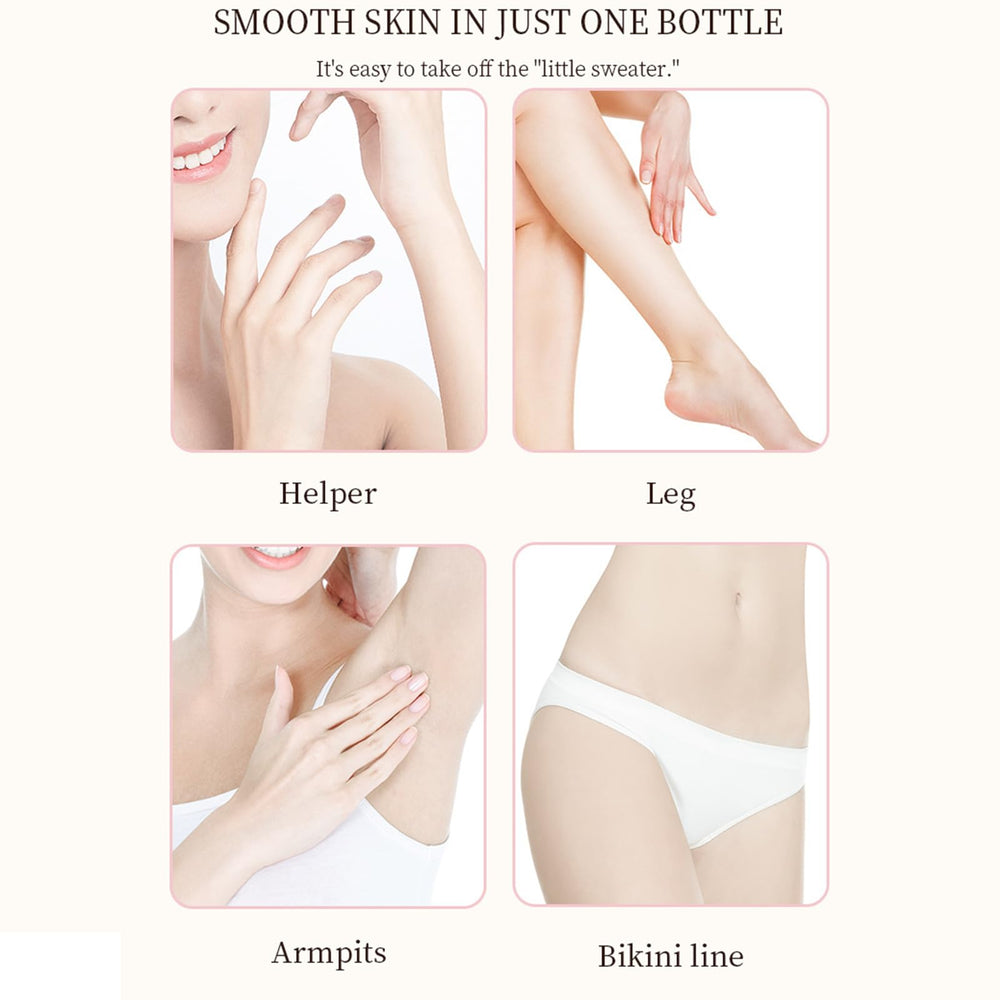 Jazalz legs depilation highlights a smooth skin finish