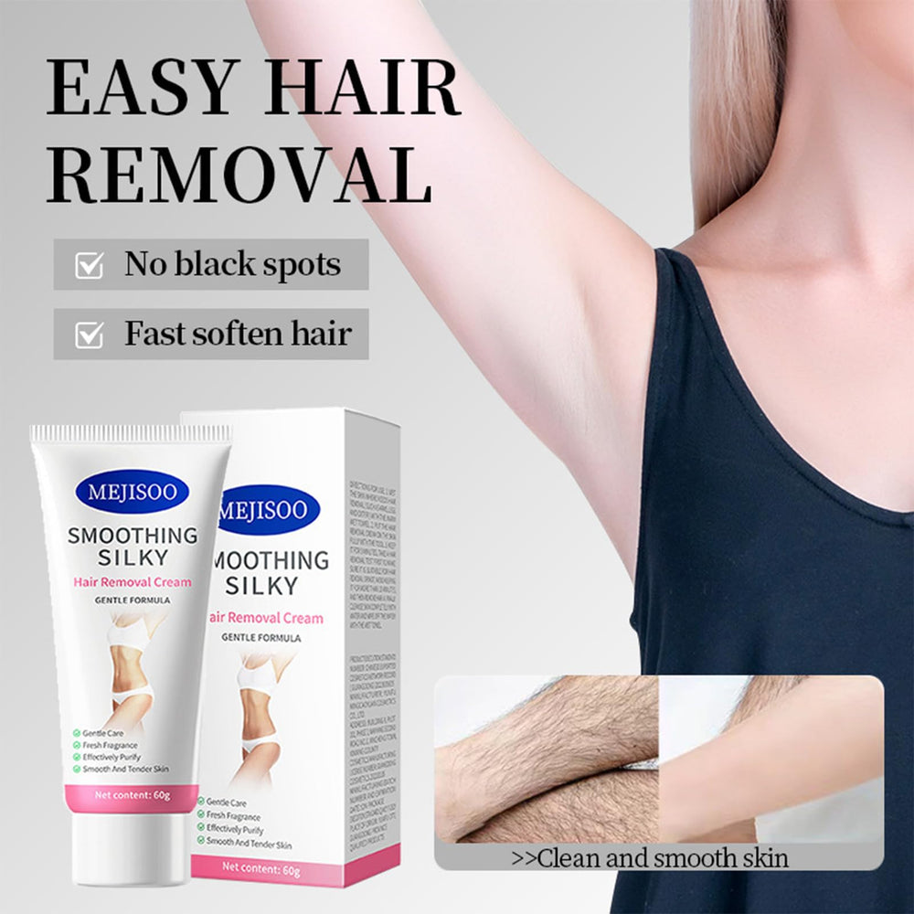Jazalz underarms depilation demonstrates gentle, skin-friendly use