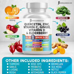 180 count bottle of JB Wellness Co immune support supplement