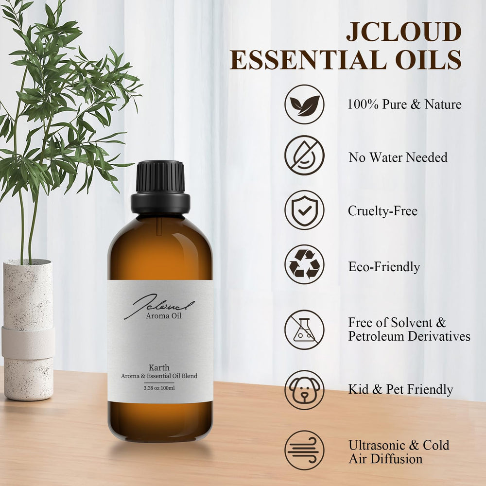 JCLOUD Karth diffuser oil packaging and label