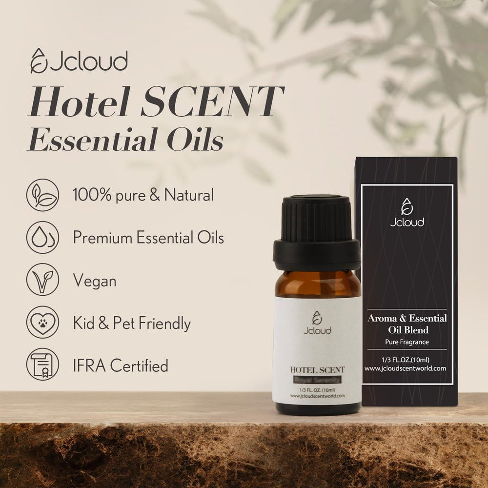 Close-up of the Royal Serenity diffuser oil label