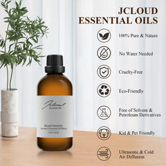 Packaging for JCLOUD Royal Serenity diffuser oil 100mL