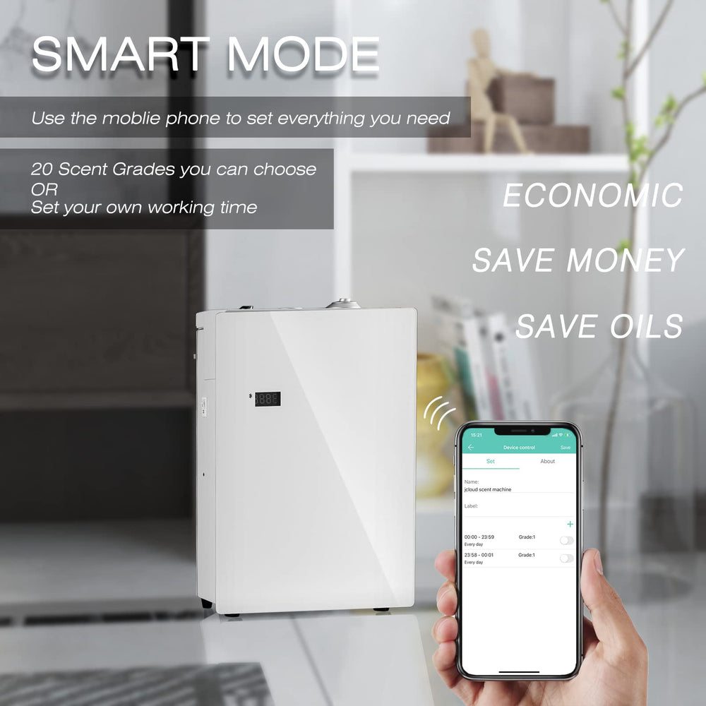 JCLOUD diffuser connected to HVAC system