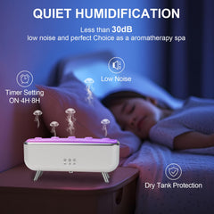 Low-noise operation under 30dB for quiet aromatherapy