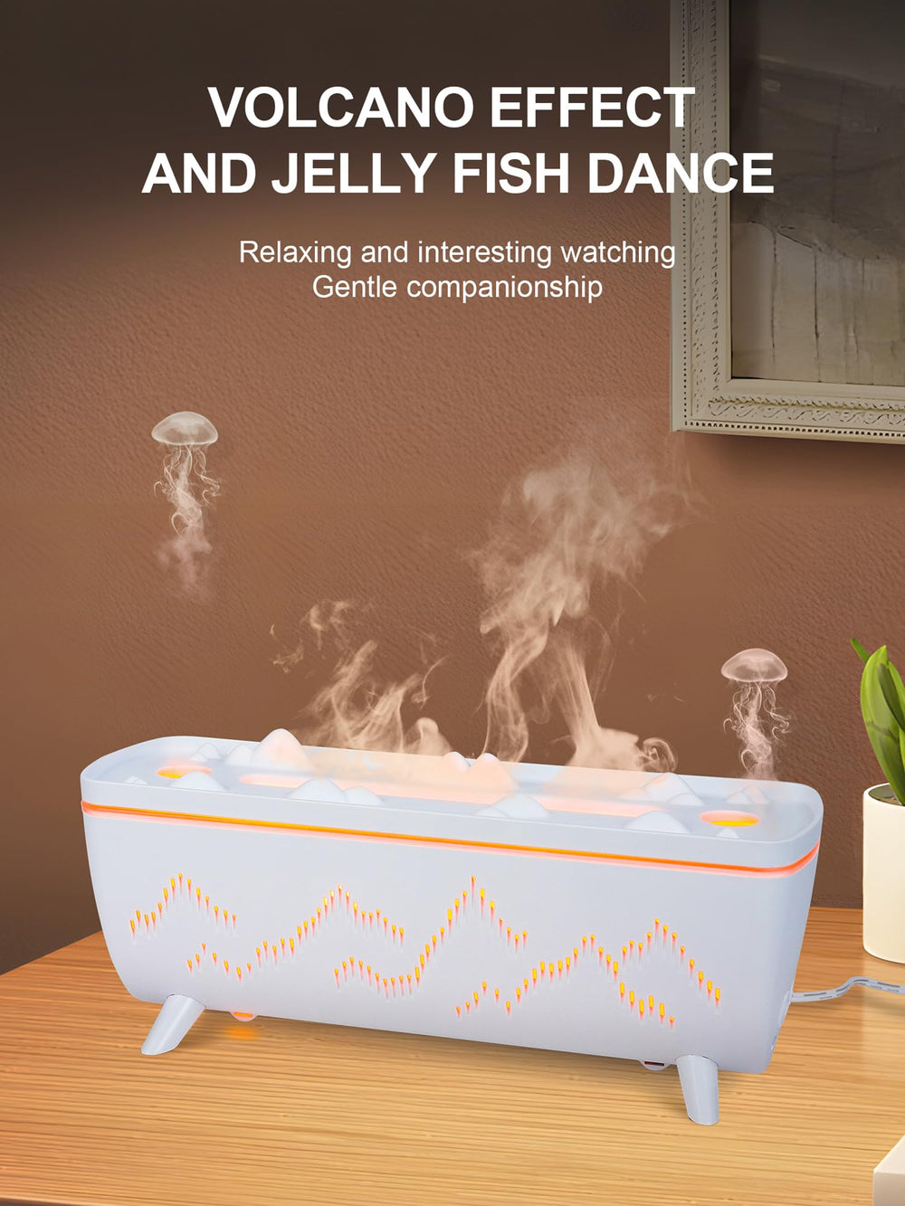 Close-up of jellyfish diffuser mist outlets
