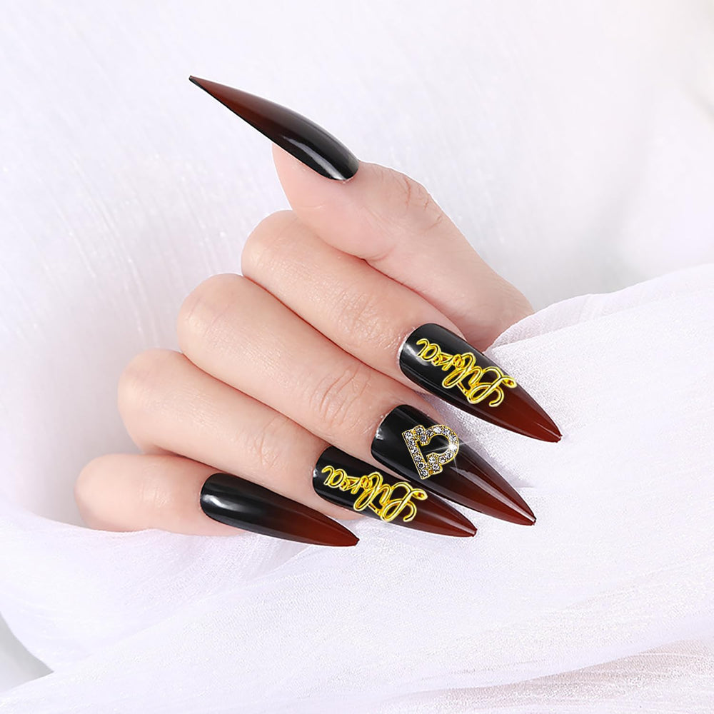 JERCLITY Alloy zodiac charms with rhinestones for durable nail décor