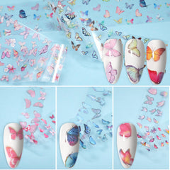 JERCLITY butterfly foil sheet adds delicate flair