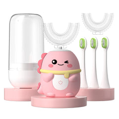 JIANLEJIA kids electric toothbrush with U-shaped dinosaur design for toddlers