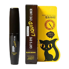 Jigott Cat-Eye Waterproof Liquid Eyeliner provides smudge-proof wear all day.