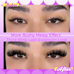 JIMIRE hot-melt lash band ensures sturdy clusters and fewer lash shedding.