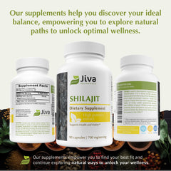 Third-party tested seal on Jiva Botanicals Shilajit capsules