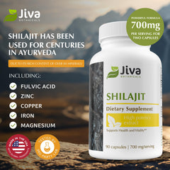 USA manufacturing facility for Jiva Botanicals Shilajit capsules