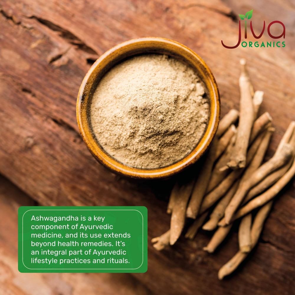 Close-up of raw Ashwagandha powder texture