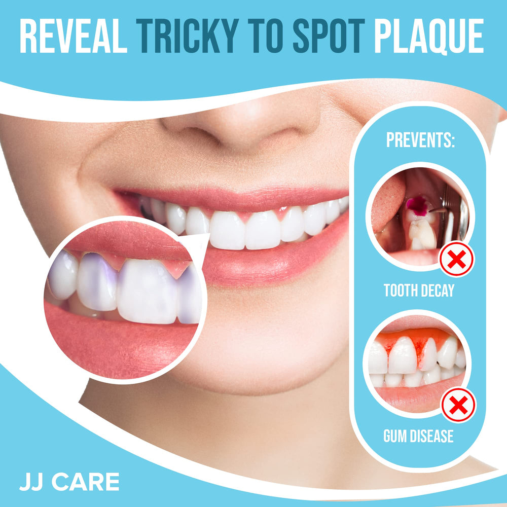 Kids and adults using JJ Care disclosing tablets during brushing