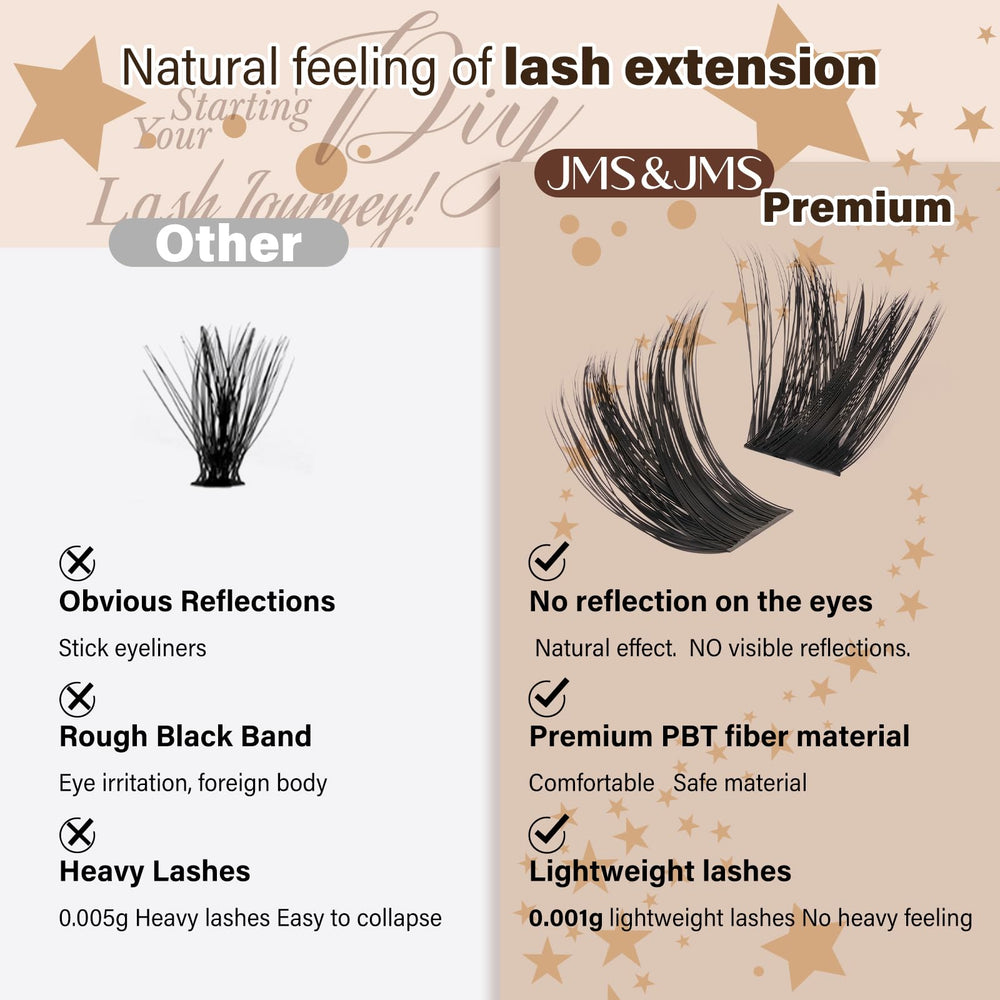 JMS&JMS lash glue fast drying enables secure adhesion for long wear