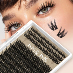 JMS&JMS lightweight comfort lashes reduce heaviness for long wear