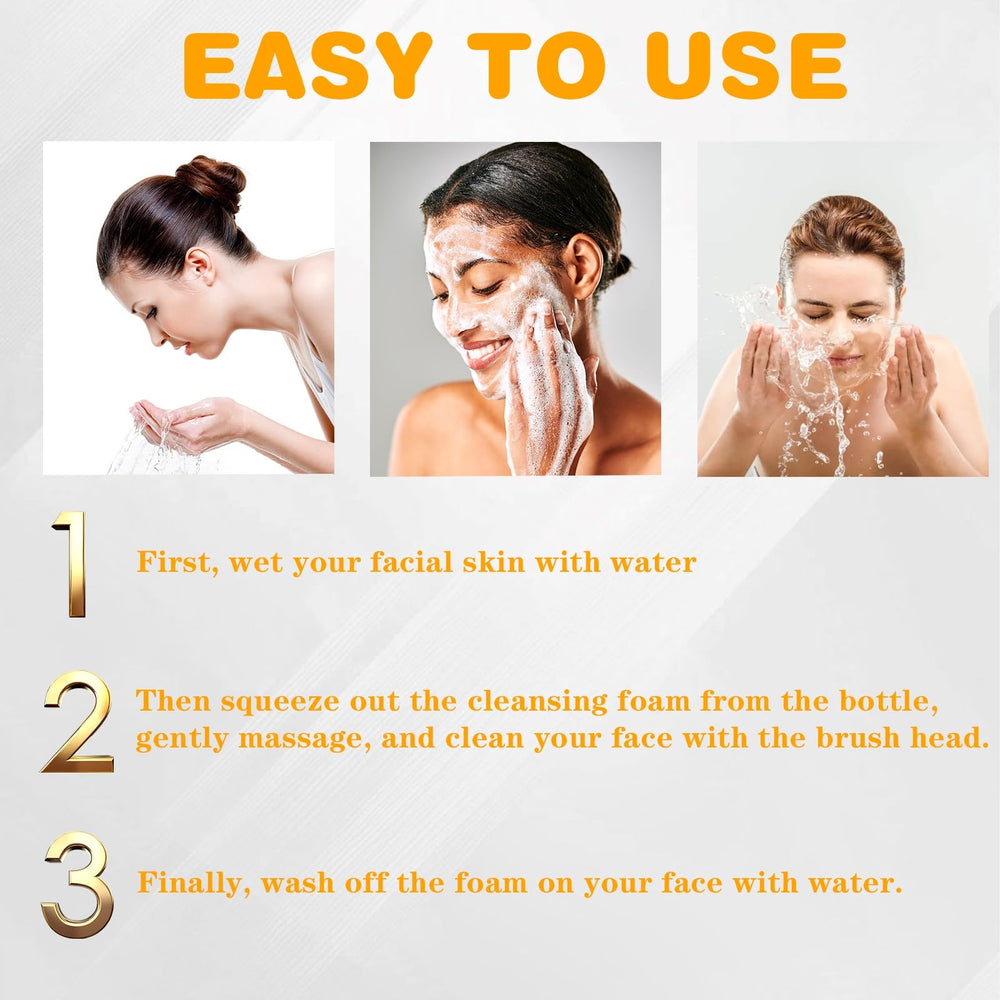 Joanssore face brush application demonstrating easy daily cleansing.