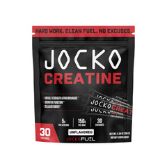 Close-up of Jocko Fuel Creatine Monohydrate stick pack