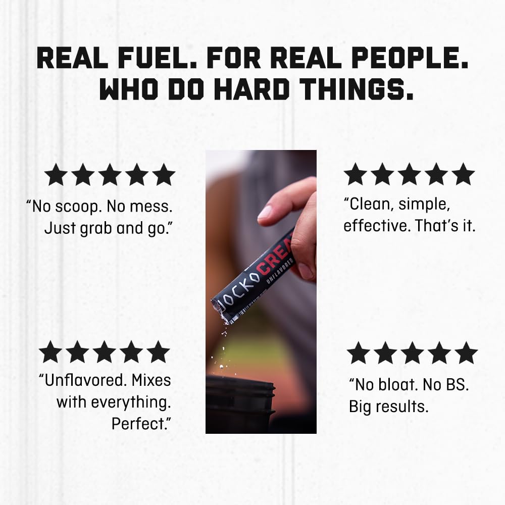 Group of Jocko Fuel Creatine Stick Packs arranged