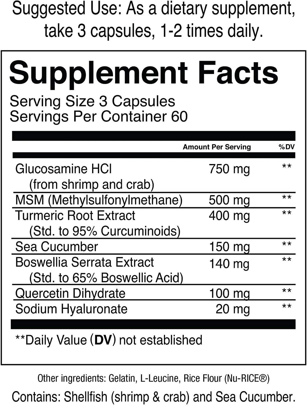 Jocko Fuel Joint Support bottle label close-up