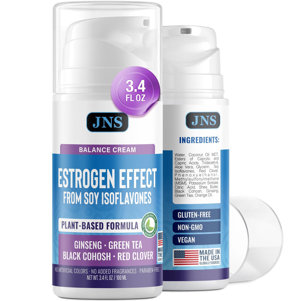 Joellyne Naturals Phytoestrogen Cream bottle front for daily skin hydration.