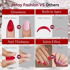 Jofay Fashion Reusable press-ons are lightweight and travel-friendly.