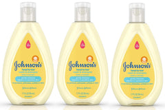 Johnson's Head-To-Toe Wash & Shampoo 3-Pack bottles front view