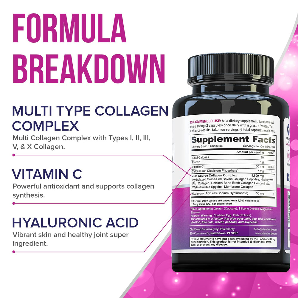 Collagen capsules promoting joint and gut health