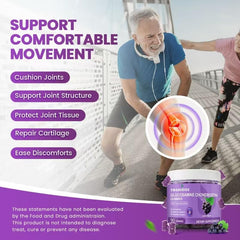 Close-up of sugar-free grape-flavored gummies