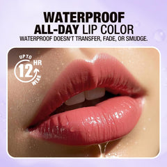 Jolilab Lip Stain Wipe Off peels away easily with a damp cloth