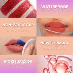 Jolilab Lip Stain Wipe Off hydrates while tinting for comfortable wear