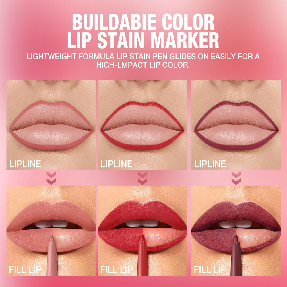 Jolilab lip liner texture close-up highlights smooth, creamy formula