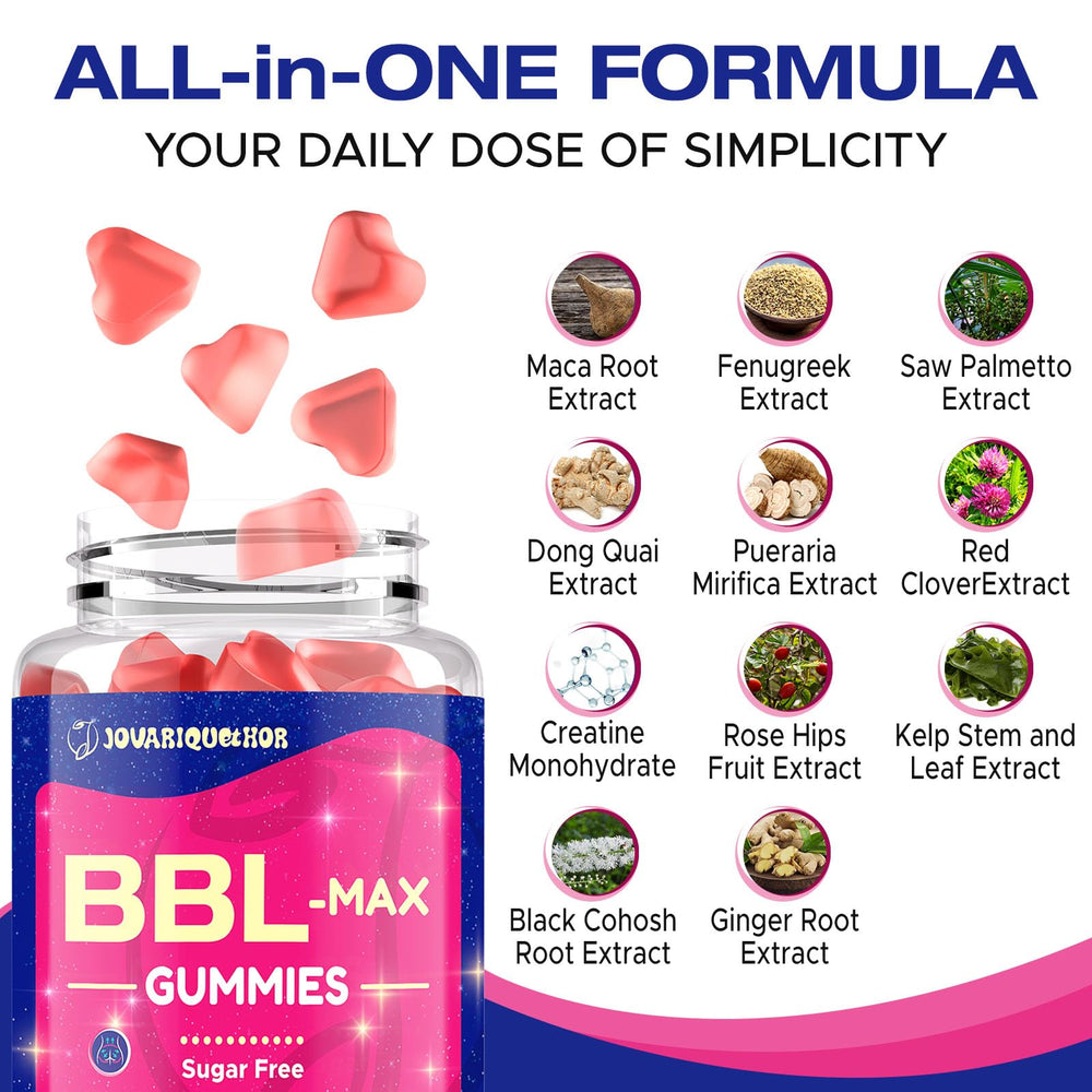 Jovariquethor Booty Gummies ingredients-science – vitamins and herbs support everyday wellness.