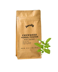 Chickweed herb in a resealable 1lb bag