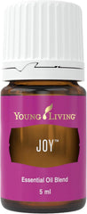 Joy Essential Oils Blend bottle label with Young Living branding