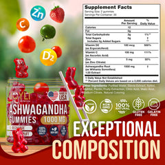Close-up of orange Ashwagandha gummy chew