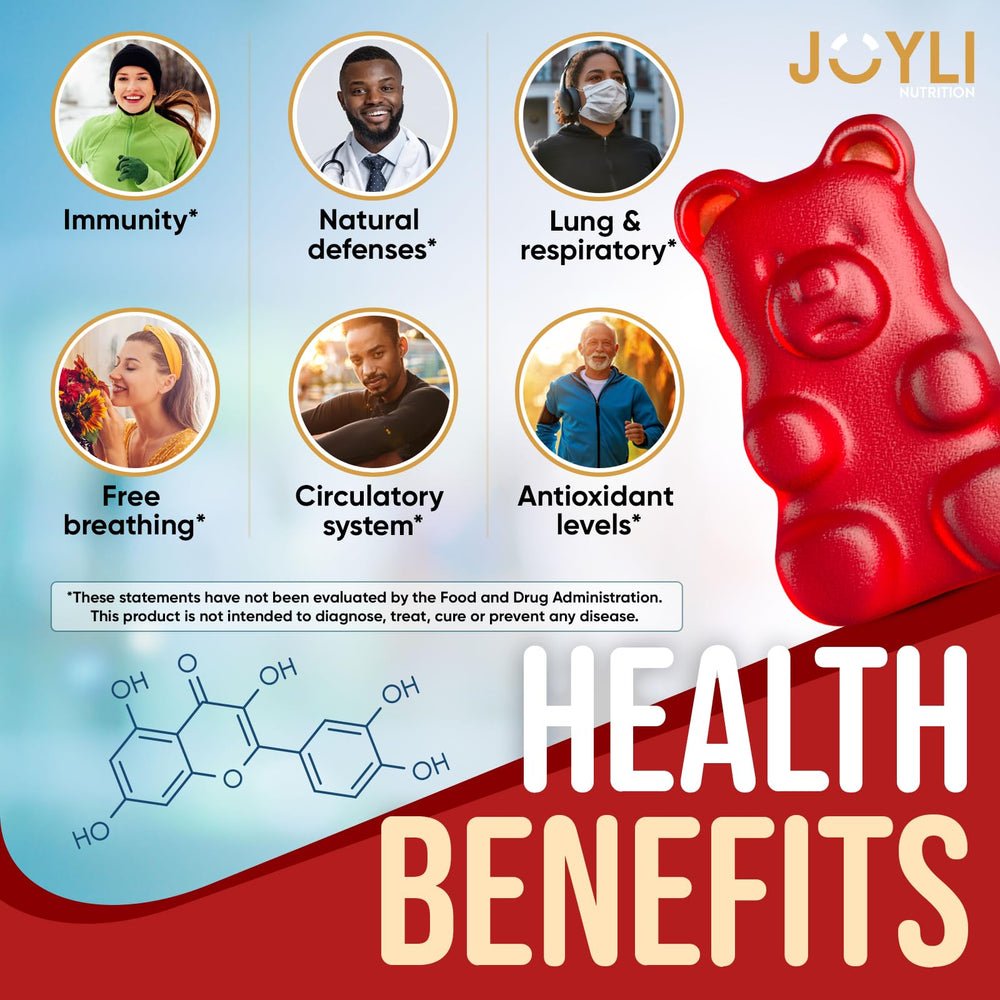 JOYLI Quercetin Gummies suitable for both kids and adults