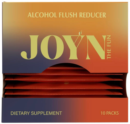 JOYN supplement bottle with capsules for alcohol flush prevention