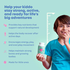 Chewable vitamins in fruit punch flavor for kids